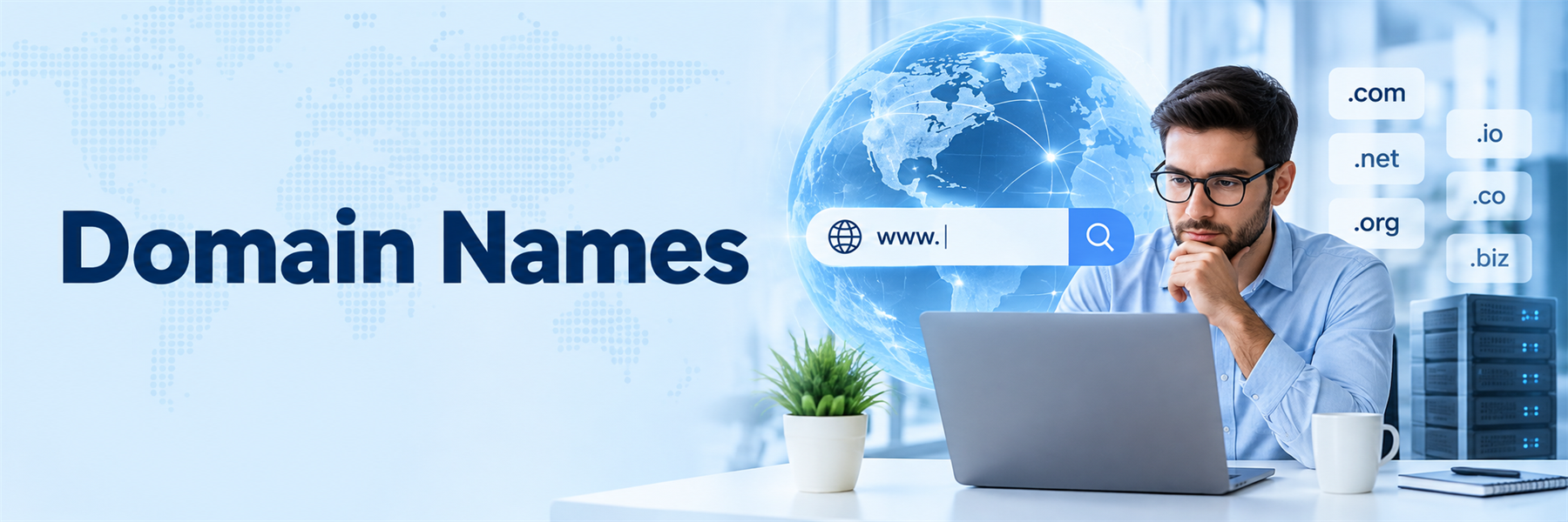 JazzWeb domain registration, transfer, DNS, and renewal services