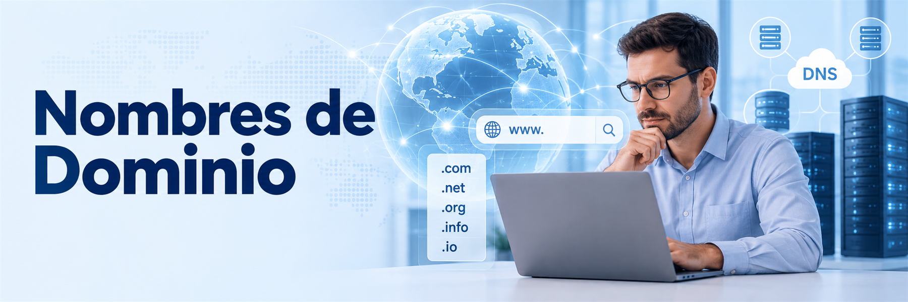 Registro, transferencia, DNS y renovación de dominios con JazzWeb