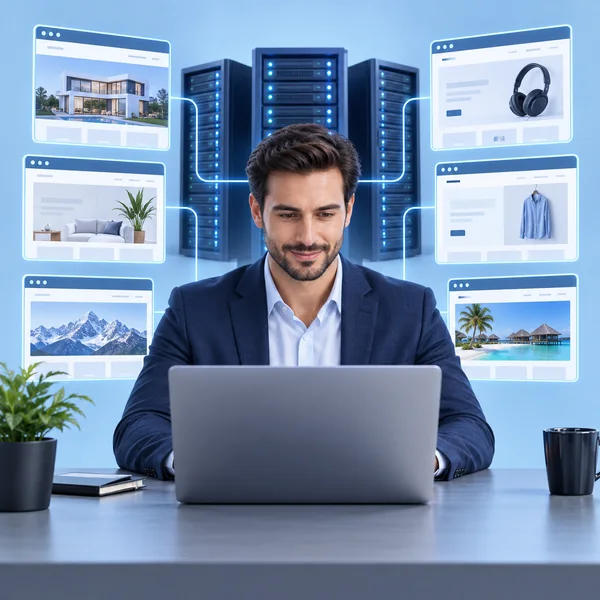 Administración de cuentas de alojamiento para revendedores