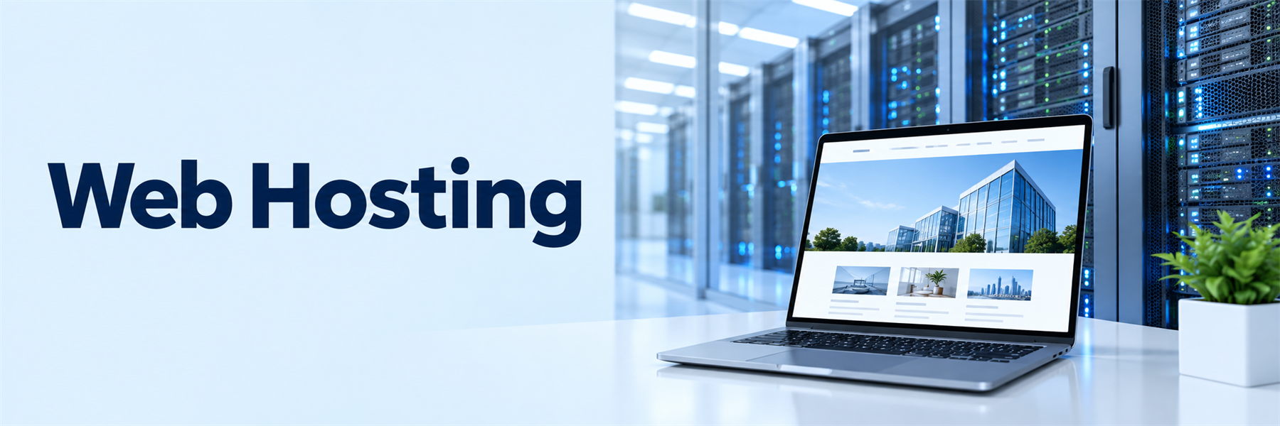 Web hosting service and server infrastructure